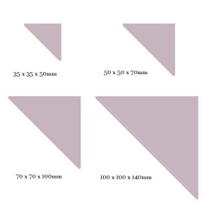 Winkelmans Pink Triangular Tile