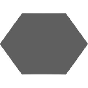 Winkelmans Anthracite Elongated hexagonal Victorian Tile