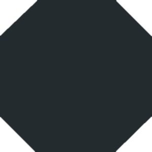 Winkelmans Black Octagonal Victorian Tile