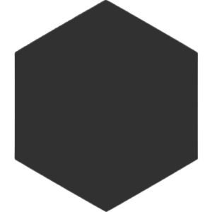 Winkelmans Black hexagonal Victorian Tile