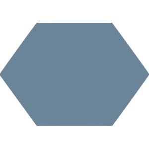 Winkelmans Blue Elongated Hexagonal Victorian Tile