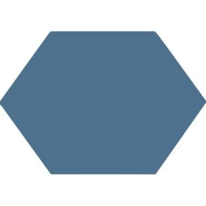 Winkelmans Dark Blue Elongated Hexagonal Victorian Tile