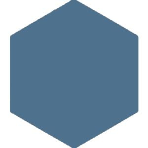 Winkelmans Dark Blue Hexagonal Victorian Tile