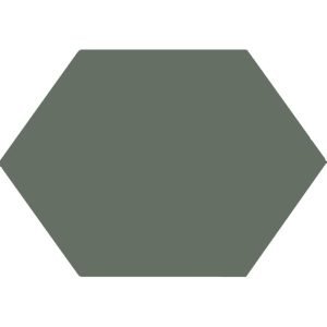 Winkelmans Dark Green Elongated Hexagonal Victorian Tile