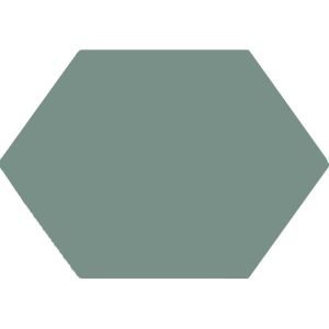 Winkelmans Green Elongated Hexagonal Victorian Tile