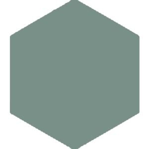 Winkelmans Green Hexagonal Victorian Tile