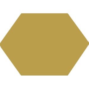 Winkelmans Yellow Elongated Hexagonal Victorian Tile