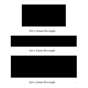 Winkelmans Black Rectangular Victorian Tile