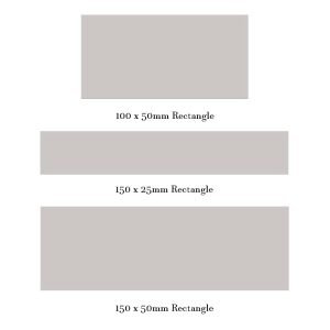 Winkelmans Pale Grey Rectangular Victorian Tile