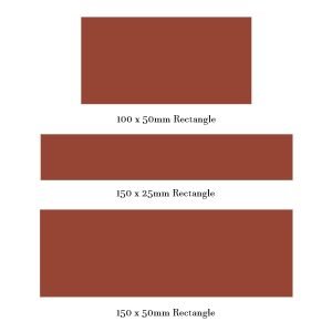 Winkelmans Red Rectangular Victorian Tiles