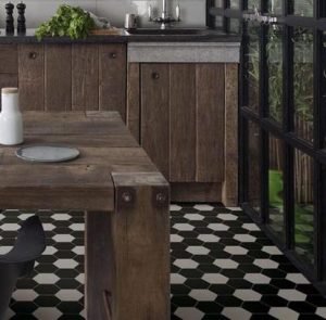 victorian hexagonal Vitrified tiles