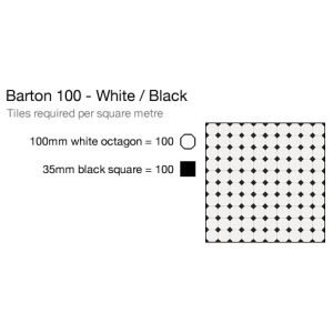 Barton 100 Black and White pattern
