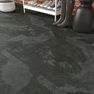 Black Slate effect tile