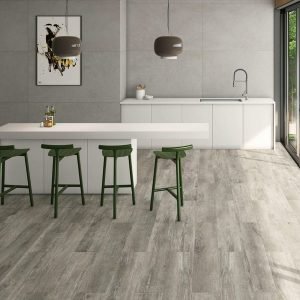 Smoked Oak Wood effect porcelain tile