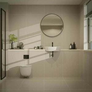 Mono-beige-matt-porcelain tiles