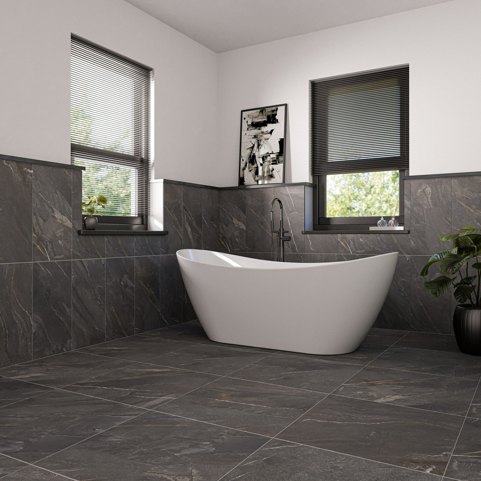 Quartz Stone Dark Grey - Image 3