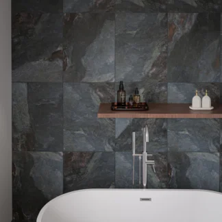 Blue Grey Slate Effect tiles
